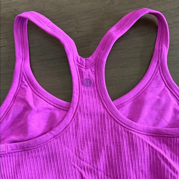 Pink Ribbed Tank Top - Picture 3 of 3